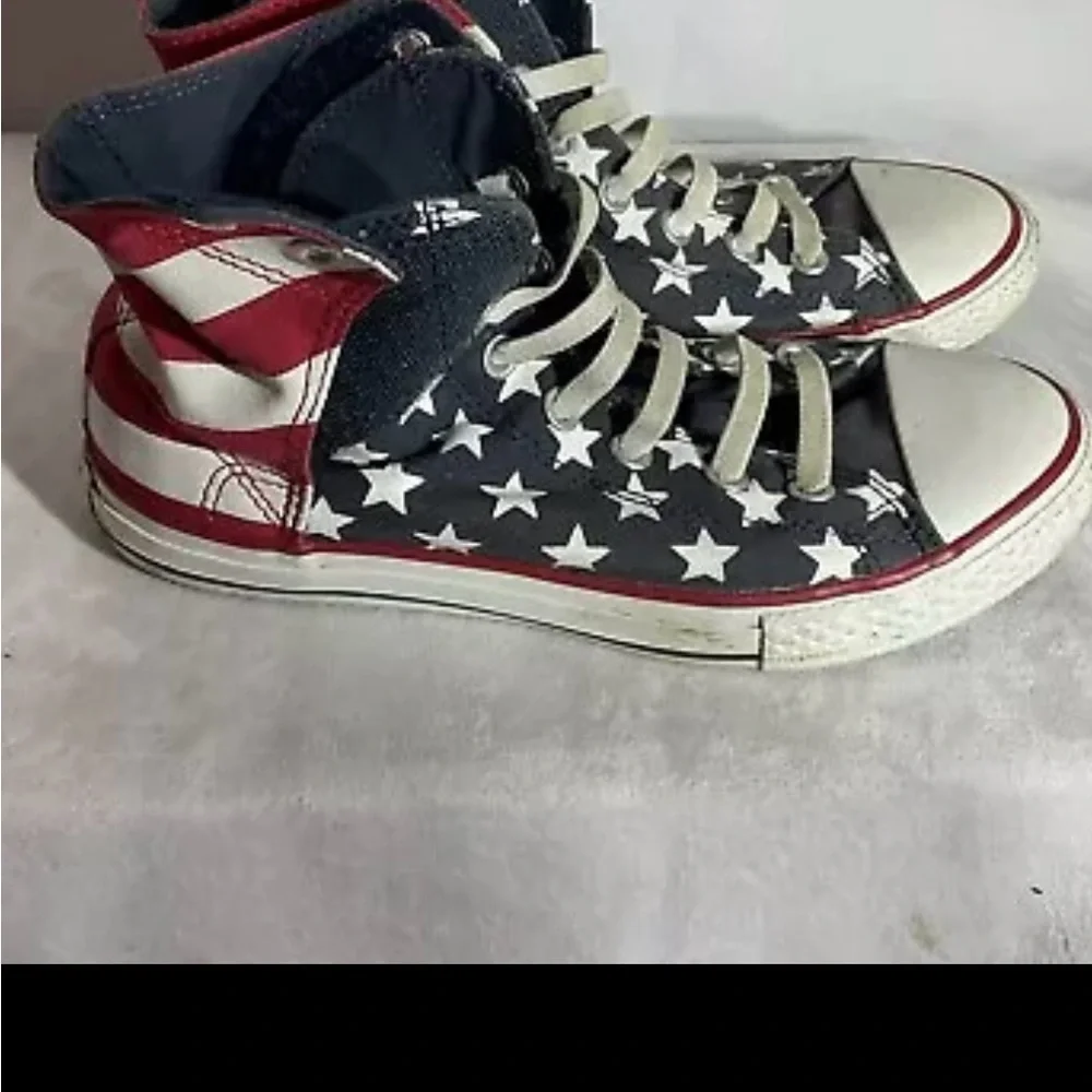 Converse All Star:  Chuck Taylor All Star, American Flag size 5 Junior - Picture 3 of 10